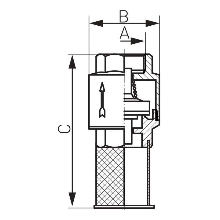 Kosz ssący 1-2"