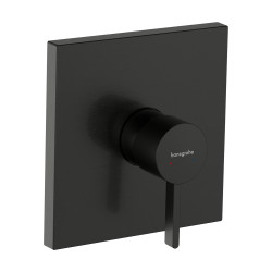 Hansgrohe Finoris Jednouchwytowa bateria prysznicowa, podtynkowa do iBox universal, Czarny Chrom Szczotkowany