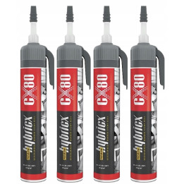 Klej hybrydowy uszczelniacz uniwersalny HYBRICX PREMIUM CX80 210 ml x4
