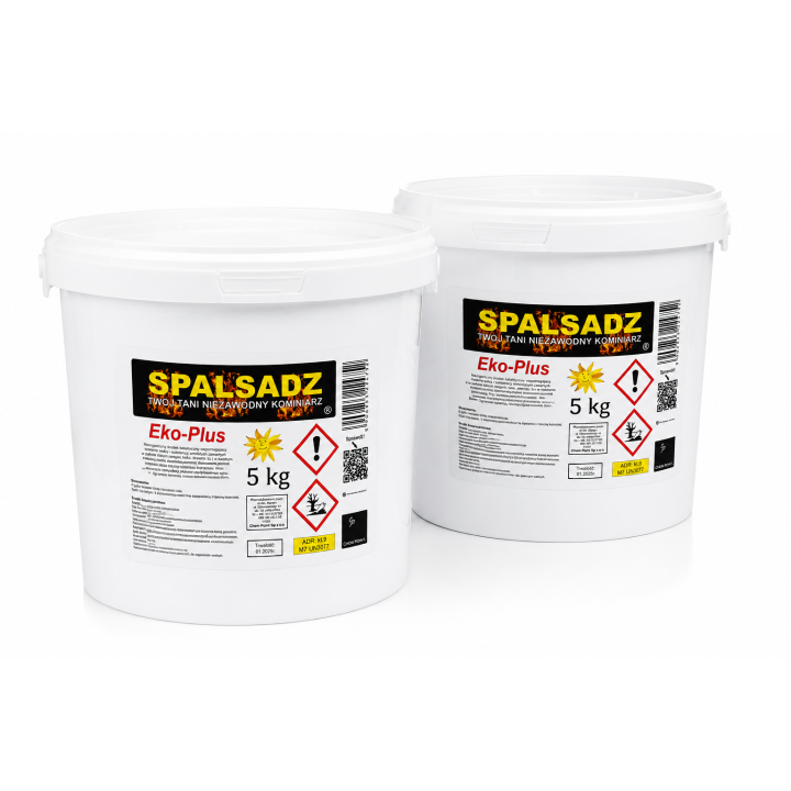 ZESTAW 2 x SPALSADZ Eko-Plus do Wypalania Sadzy Pieca Komina 5kg