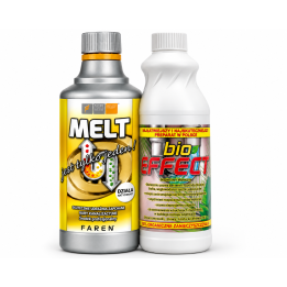 MELT FAREN + BIO EFFECT ŚRODKI PRO DO UDRAŻNIANIA SYFONÓW RUR ZESTAW