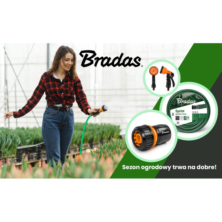 Rura Nawadniająca Ogrodowa Czarna 16mm 100 m DSRZPN416-100 BRADAS