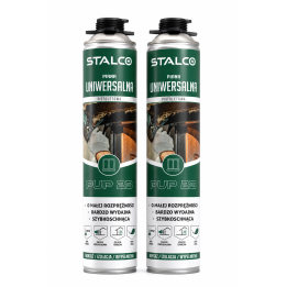Zestaw 2 X Piana pianka Montażowa Uniwersalna STALCO 750 ml pistolet