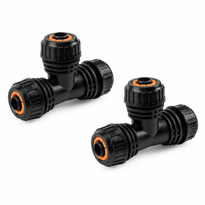BLACK LINE Trójnik do połączenia węża 1/2" 2szt