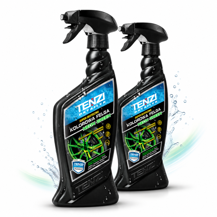 Zestaw 2 x NEONOWY PREPARAT DO CZYSZCZENIA FELG I KÓŁ 0,6L - 3 KOLORY PIANY