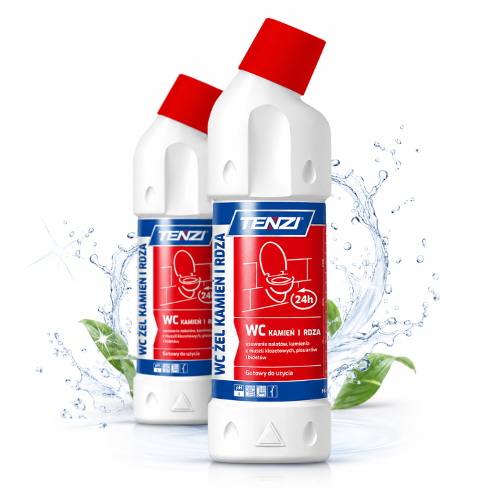 Zestaw 2 x ŻEL DO WC NA KAMIEŃ I RDZĘ 750ML - BEZPIECZNY DLA POWIERZCHNI CERAMICZNYCH