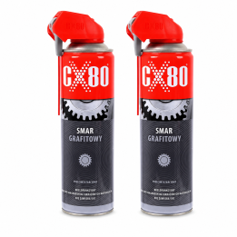 Zestaw 2 x CX80 SMAR GRAFITOWY 500ML SPRAY PRZECIWZATARCIOWY PREMIUM TECH 600°C