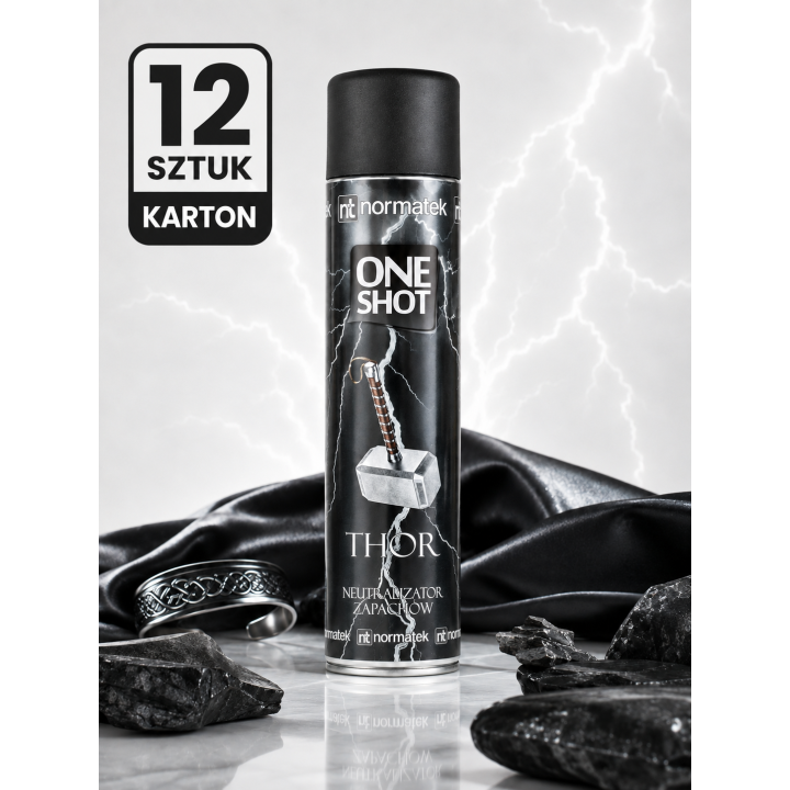 ZESTAW 12 x NORMATEK One Shot Thor neutralizator zapachów 600 ml