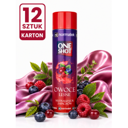 ZESTAW 12 x NORMATEK One Shot Owoce Leśne neutralizator zapachów 600 ml