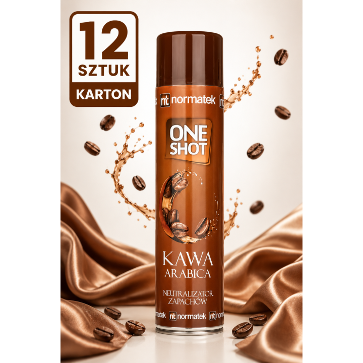 ZESTAW 12 x NORMATEK One Shot Coffee Arabica neutralizator zapachów 600 ml