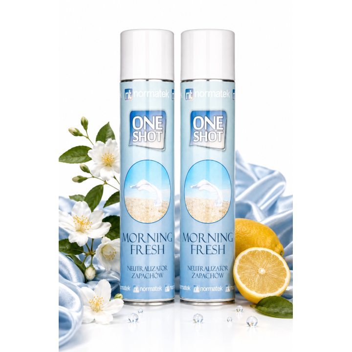 ZESTAW 2 x NORMATEK One Shot Morning Fresh neutralizator zapachów 600 ml