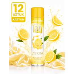 ZESTAW 12 x NORMATEK One Shot Cytryna neutralizator zapachów 600 ml