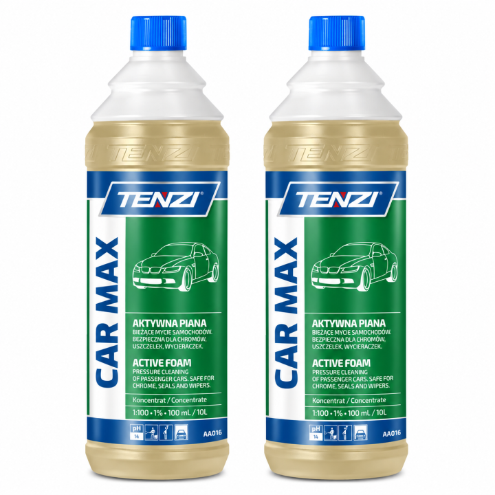 Zestaw 2 x PIANA AKTYWNA CAR MAX 1L DO MYCIA SAMOCHODÓW - SKUTECZNE USUWANIE ZABRUDZEŃ