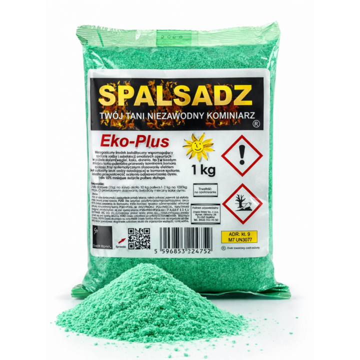 5x SPALSADZ KATALIZATOR 1 KG DO CZYSZCZENIA SADZY W KOMINACH I KOTŁACH