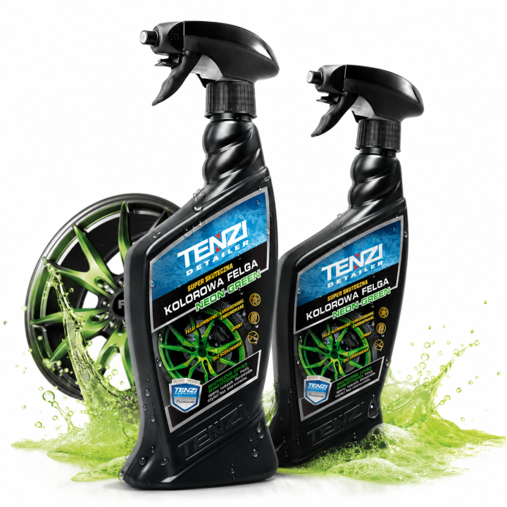Zestaw 2 x NEONOWY PREPARAT DO CZYSZCZENIA FELG I KÓŁ 0,6L - 3 KOLORY PIANY