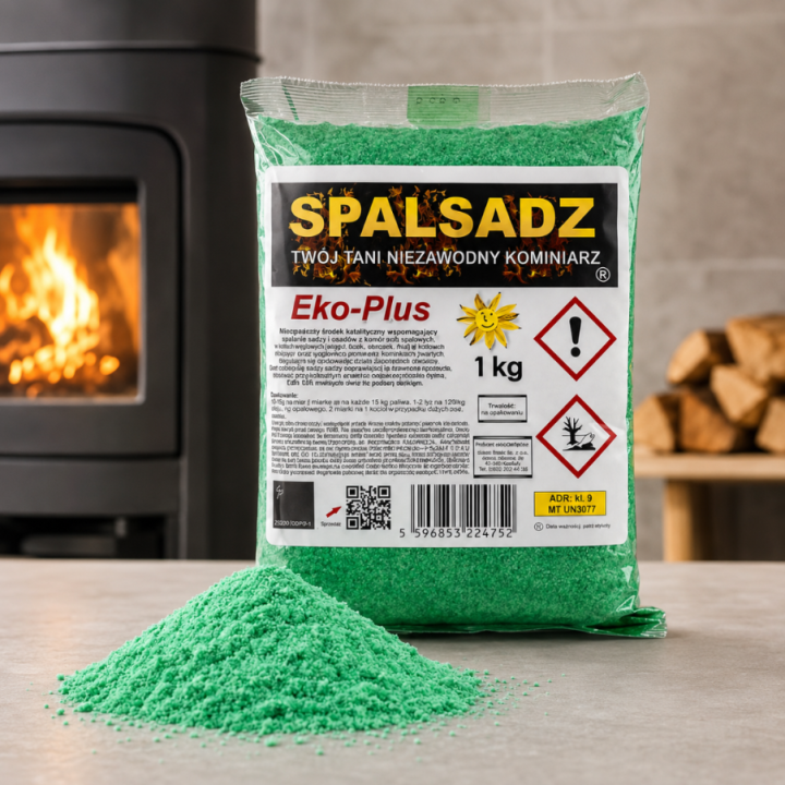3x SPALSADZ KATALIZATOR 1 KG DO CZYSZCZENIA SADZY W KOMINACH I KOTŁACH