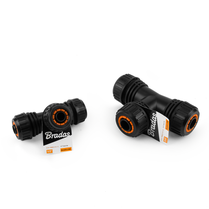 BLACK LINE Trójnik do połączenia węża 1/2" 2szt