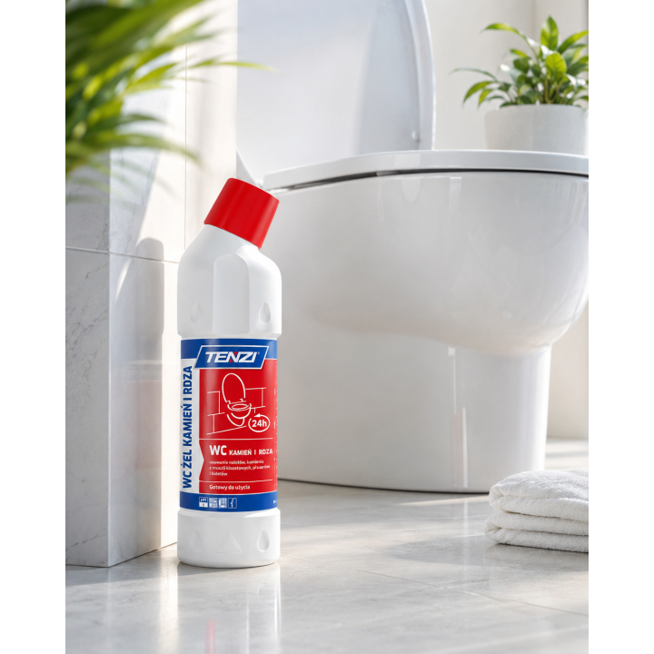 Zestaw 2 x ŻEL DO WC NA KAMIEŃ I RDZĘ 750ML - BEZPIECZNY DLA POWIERZCHNI CERAMICZNYCH