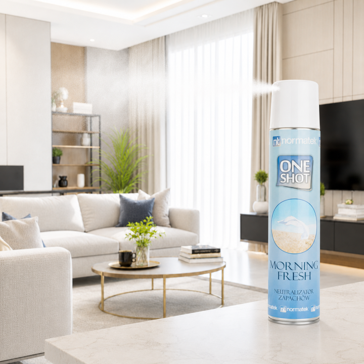 ZESTAW 12 x NORMATEK One Shot Morning Fresh neutralizator zapachów 600 ml