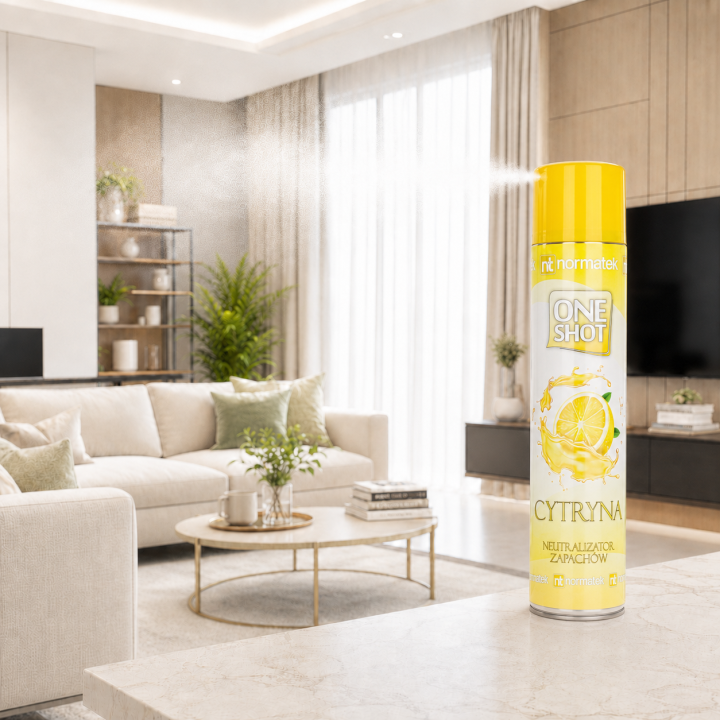 ZESTAW 2 x NORMATEK One Shot Cytryna neutralizator zapachów 600 ml