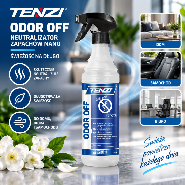 Zestaw 2 x NEUTRALIZATOR ZAPACHÓW NANO 0,6L PROFESJONALNY ŚWIEŻOŚĆ NA DŁUGO