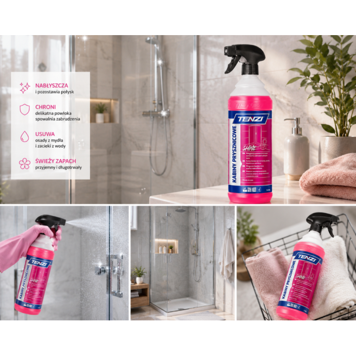 Zestaw 2 x PREPARAT DO MYCIA I NABŁYSZCZANIA KABIN PRYSZNICOWYCH SHINE SUPREME 1L
