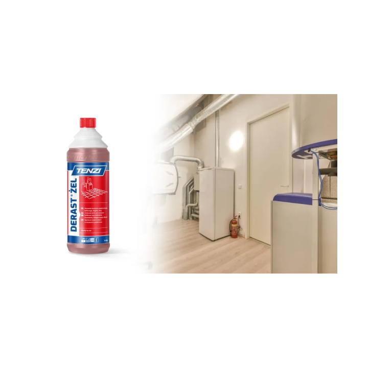 Zestaw 2 x ŻEL ANTYKOROZYJNY DERAST® 1L- DO USUWANIA RDZY, KAMIENIA, BETONU