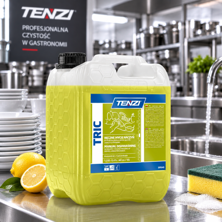 Zestaw 2 x PROFESJONALNY PŁYN DO NACZYŃ TRIC 5L - CYTRYNOWY ZAPACH, SKUTECZNE CZYSZCZENIE