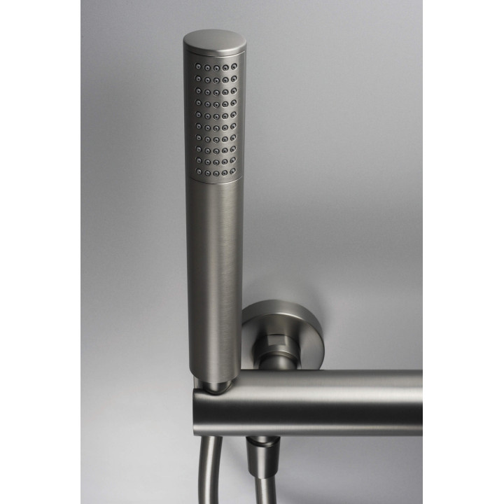 Bateria prysznicowa z zestawem prysznicowym titanium BQS D41M