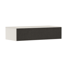 HG Xevolos E Szafka boczna Sideboard z 1 szufladą i blatem 1180/550, Piaskowy Beż Matowy, Kolor frontu: Ciemny Szary materiał te