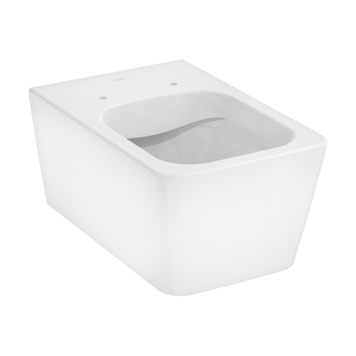 HG EluPura Q Miska wisząca WC 540, bezkołnierzowa AquaFall Flush, HygieneEffect, Biały