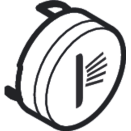 Hansgrohe Symbol dysza boczna, Biały Matowy