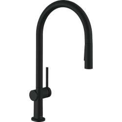 Hansgrohe Talis M54 Jednouchwytowa bateria kuchenna 210, wyciągana wylewka, 2jet, Czarny Matowy