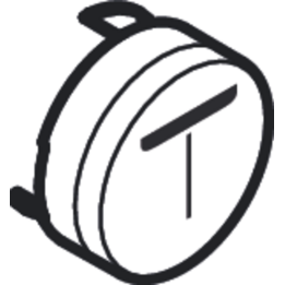 HG Symbol strumień Mono, Biały Matowy