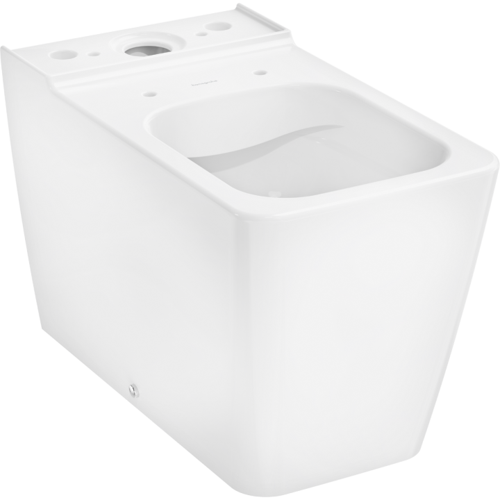 HG EluPura Q Miska kompaktowa WC 640, przyścienna, odpływ poziomy/pionowy, AquaFall Flush, HygieneEffect, Biały