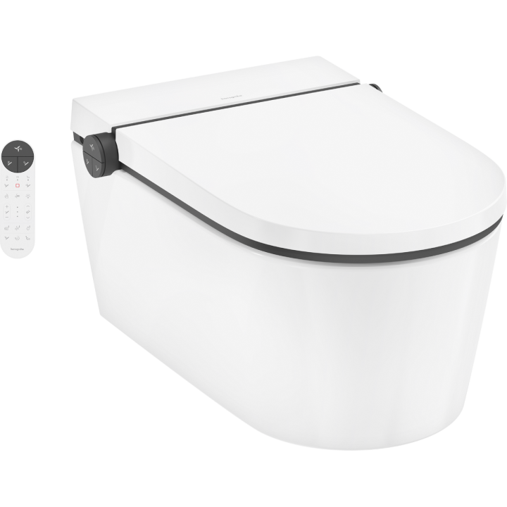 HG LavaPura Element S Miska wisząca WC z funkcją bidetu AquaHelix Flush, SmartClean, HygieneEffect, Biały