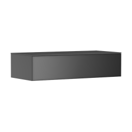 HG Xevolos E Szafka boczna Sideboard z 1 szufladą i blatem 1180/550, Szary Łupek Matowy, Kolor frontu: Szary Łupek Metaliczny