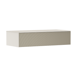 HG Xevolos E Szafka boczna Sideboard z 1 szufladą i blatem 1180/550, Piaskowy Beż Matowy, Kolor frontu: Brąz Strukturalny