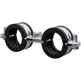 Obejma podwójna do rur z gumą ORPG 3/8″ Stalco