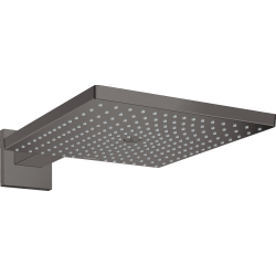 Hansgrohe Raindance E Głowica prysznicowa 300 1jet z ramieniem prysznicowym, Czarny Chrom Szczotkowany