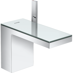 Axor MyEdition Jednouchwytowa bateria umywalkowa 110 z kompletem odpływowym Push-Open, Chrom/Lustrzane Szkło