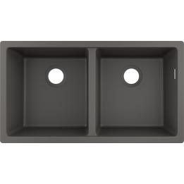Hansgrohe S51 S510-U770 Zlewozmywak podblatowy 370/370, Kamienna