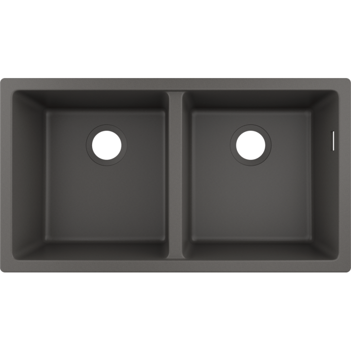 Hansgrohe S51 S510-U770 Zlewozmywak podblatowy 370/370, Kamienna
