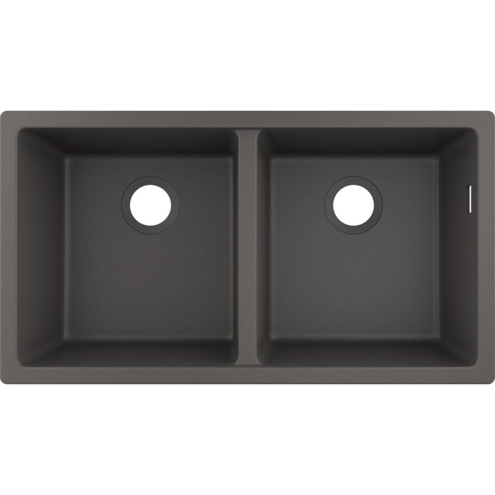 Hansgrohe S51 S510-U770 Zlewozmywak podblatowy 370/370, Kamienna