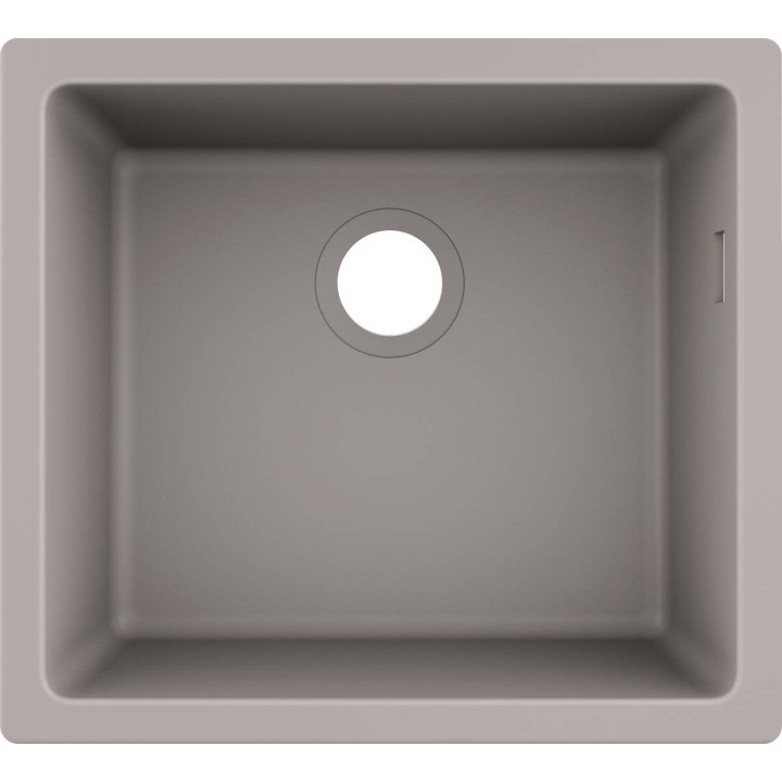 Hansgrohe S51 S510-U450 Zlewozmywak podblatowy 450, Szarość