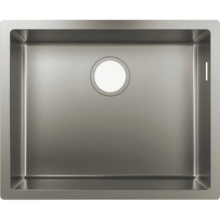 Hansgrohe S71 S719-U500 Zlewozmywak podblatowy 500, Stal