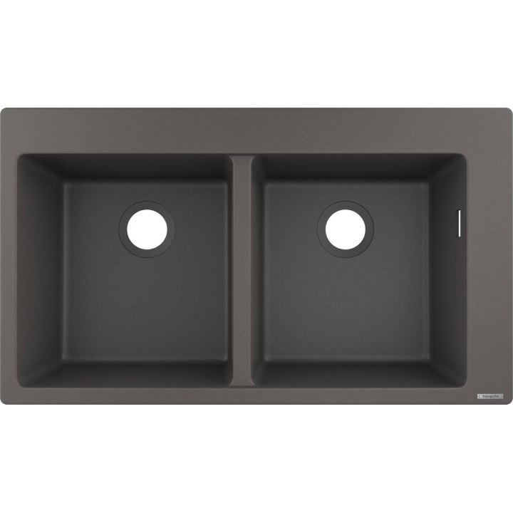 Hansgrohe S51 S510-F770 Zlewozmywak nablatowy 370/370, Kamienna