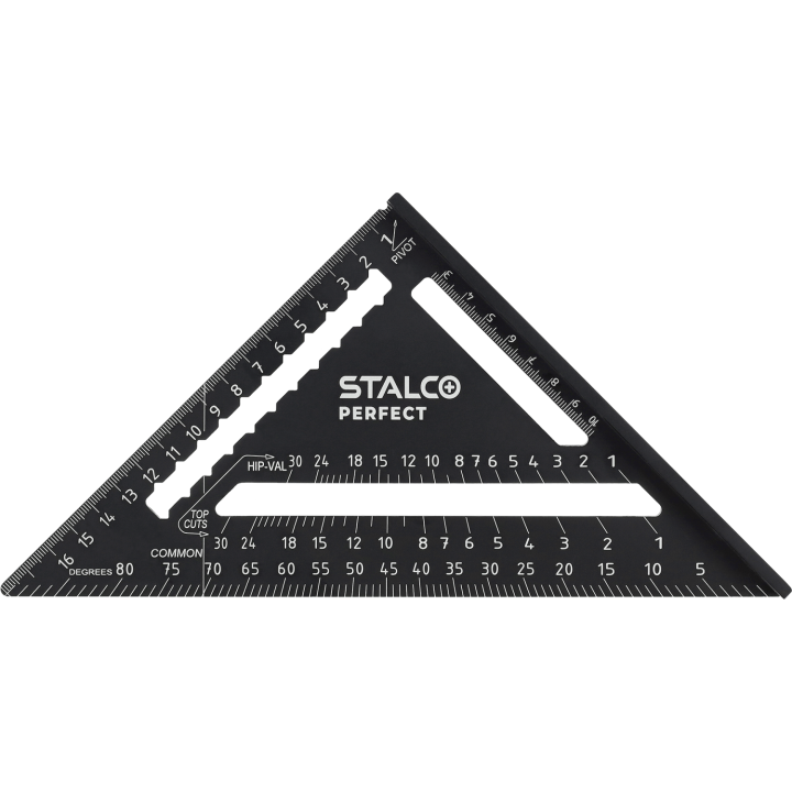 Ekierka aluminiowa ze stopką 175 mm Stalco Perfect