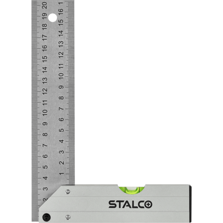 Kątownik stolarski ze stali nierdzewnej 200 mm Stalco