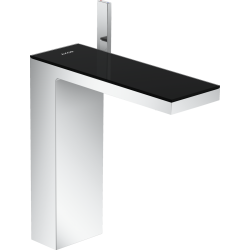 Axor MyEdition Jednouchwytowa bateria umywalkowa 230 do umywalek nablatowych z kpl. odpływowym Push-Open, Chrom/Czarne Szkło